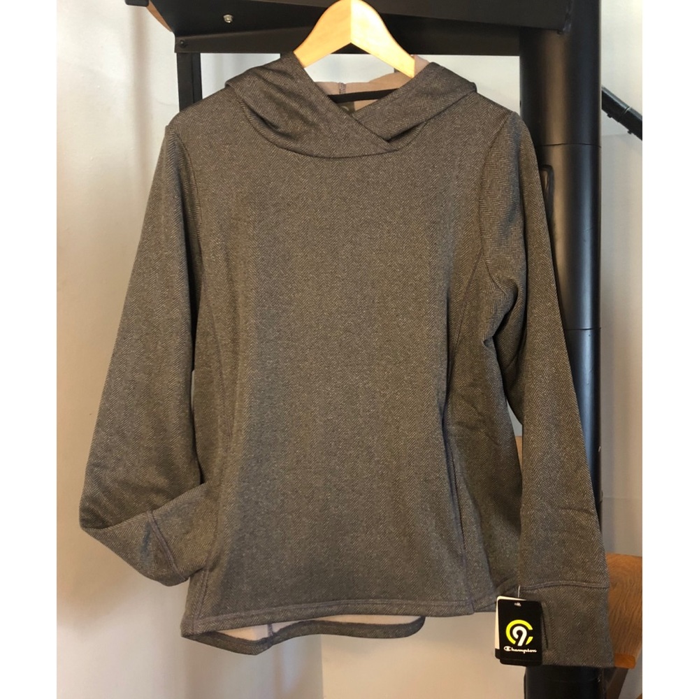 Champion Grey Fleece Woman’s Hoodie Size M NWT